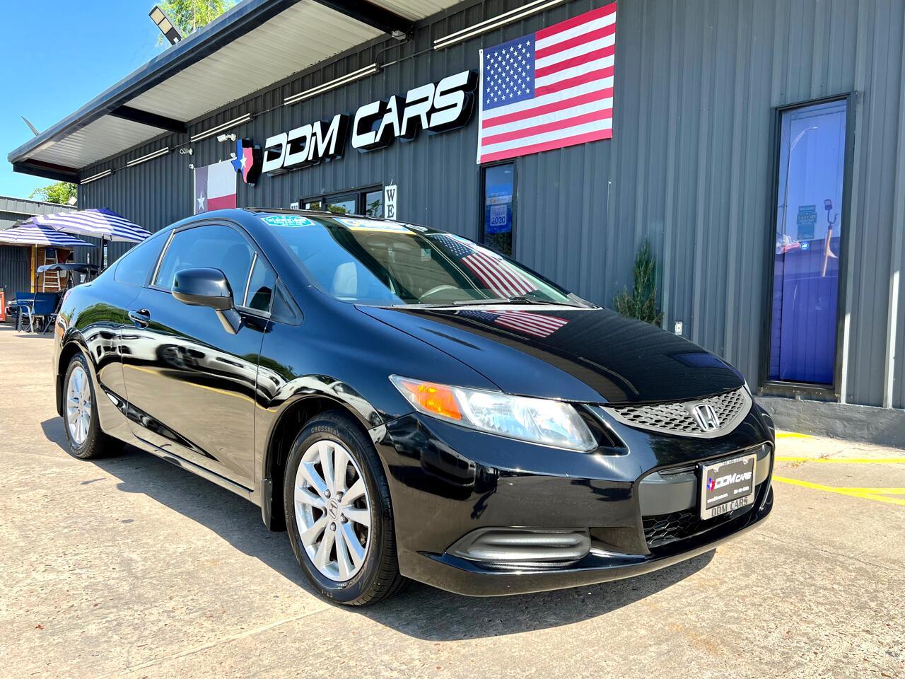 Used 2012 Honda Civic EX Coupe 5-Speed AT for sale Sold at AAN Master 2027 in Gurnee IL 60031 1