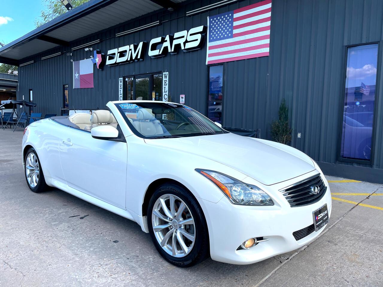 Used 2013 Infiniti G Convertible Base for sale $18,995 at AAN Master 2027 in Gurnee IL 60031 1